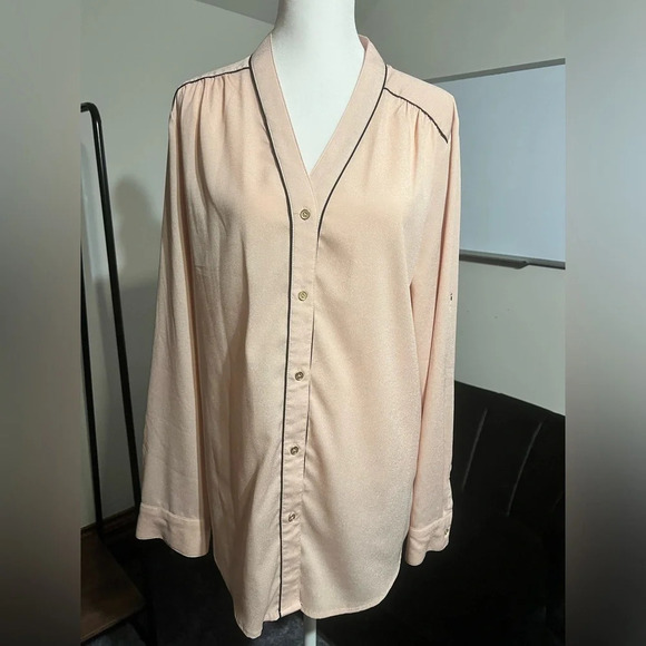Calvin Klein Button Up Blouse l PTP 21.5 - Picture 1 of 8